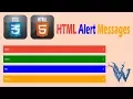 Learn HTML and CSS Alert Box On Page Load Alert Messages In Bootstrap By Amazing Techno Tutorials