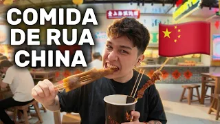 PROVANDO COMIDAS DE RUA NA CHINA🇨🇳