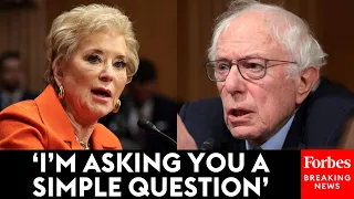 Bernie Sanders Repeatedly Asks Linda McMahon About Teacher Salaries