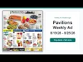 Pavilions Weekly Ad 26 - 26 Top Deals