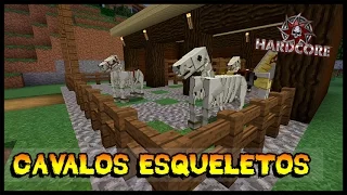 cavalos esqueleto e estabulo hardcore 35 minecraft 1 10 