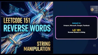 LeetCode 151 Reverse Words in a String in less than 5 minutes Split Reverse