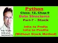 DataStr-7 Stack How to convert Infix Expression into Postfix Prefix without Stack Method