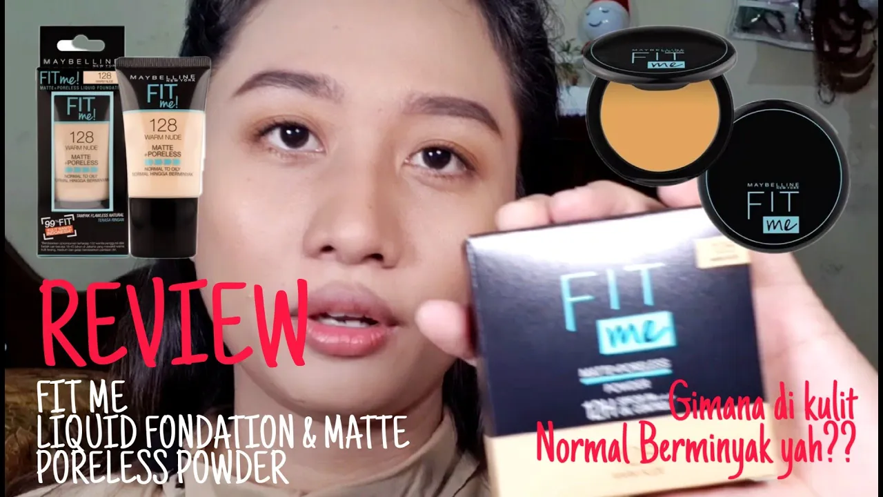 MAYBELLINE FIT ME 12H OIL CONTROL POWDER REVIEW I Bahasa. 