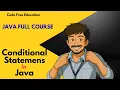 Conditional Statements in Java if if-else else-if Nested if switch Explained in Telugu