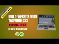Build a Modern Hero Section with HTML Tailwind CSS Responsive Website Design for Beginners part-2