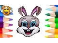 Coloring Pages for Cute Bunny Rabbit Coloring Book s Bibabibo