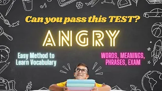 Angry Synonym words Improve your Vocabulary Grammar Reading Skills