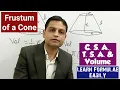 Mensuration - Learn Formulae of Frustum of a Cone Easily