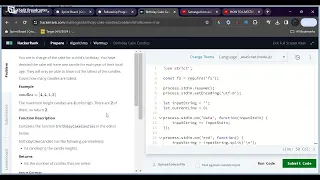 Solving Hacker Rank Coding Challenges