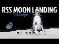 Landing on the MOON in Real Solar System KSP 1k subs