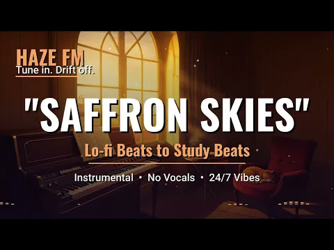 🌅 Saffron Skies — Golden Hour Lo-Fi Beats to Study / Work / Relax [1 Hour Loop] ~ Haze FM