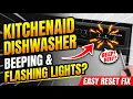 KitchenAid Dishwasher Repair - Beeping with Flashing Lights