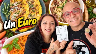 1 EURO CENA COMPLETA IN 30 Minuti menù completo da un euro