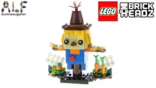 LEGO Brickheadz 40352 Thanksgiving Scarecrow - Lego Speed Build Review