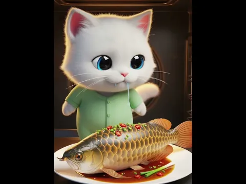 🔥🐾 Greedy Kitten Hid In Oven Dad’s Quick Rescue Prevents a Disaster! 😱🐟#cat #story #kitten
