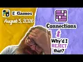 Why NYT Connections August 5 2026
