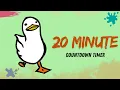20 Minute Countdown Timer Walking Duck Relax Focus