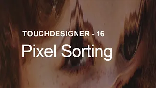 Pixel Sorting - Touc esigner Tutorial 16