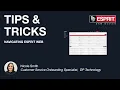 ESPRIT Tips Tricks How to Navigate the ESPRITWeb