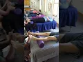 Students performing the techniques