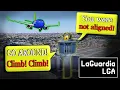 NEAR COLLISION with Control Tower Plane Deviates from Landing Path