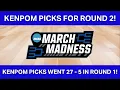 KENPOM PREDICTIONS FOR ROUND 2 AND BEYOND 2025