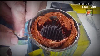 لف المحركات الكهربائية بالتفصيل قناة فادي حداد التعليمية للكهرباء Fadi Tube ٢٠١٨ Motor Rewinding 