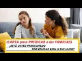 CARTA para Predicar a las Familias Esta usted Preocupado por Educar Bien a sus Hijos