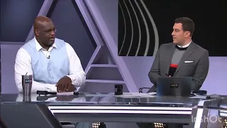THE AMERICAN EXPRESS HALFTIME REPORT ON NBA ON TNT TUESDAY WITH ADAM SHAQ CANDACE AND DEWAYNE