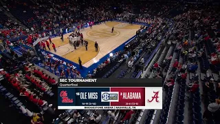 SEC Network Basketball intro Ole Miss vs 15 Alabama 2026