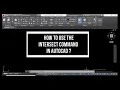 HOW TO USE THE INTERSECT COMMAND IN AUTOCAD