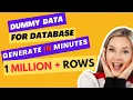 Generate Dummy content mysql and sql