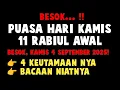 Download Lagu BESOK PUASA KAMIS 11 RABIUL AWAL 1447 H! Ini 4 Keutamaan \u0026 Niatnya