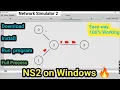 NS2 on windows - Installation and write program Run Successfully