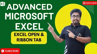 lec 1 getting started with excel opening excel u0026 understanding the ribbon excel for beginners