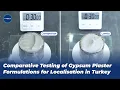 Turkey Gypsum Plaster Cellulose Ether Test LANDU vs Benchmark Brand
