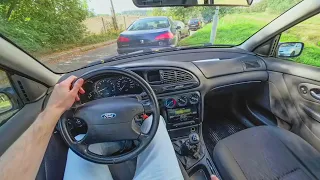 1999 ford mondeo ii 2 0 zetec engine 131 hp mt old european car passenger pov test drive