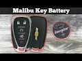 2016 - 2024 Chevy Malibu Key Fob Battery Replacement