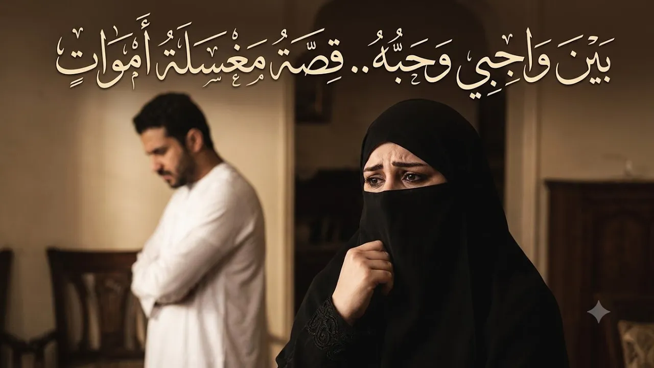 بتغسل الاموات لوجه الله وزوجها يريدها تفعل شئ ويهددها😡😡😡