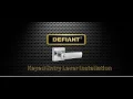 Defiant Keyed Entry Lever Installation