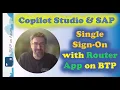 End-to-End SSO to On-Premise SAP with a Lightweight Router on SAP BTP OData Demo