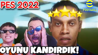 OYUNU KANDIRDIK! BU TAKTİKLE EGEMEN KAAN RONALDINHO ÇIKARTTI! | PES 2022 (eFootball)⚽ TOP AÇILIMI!????