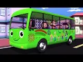 Wheels On The Green Bus | Nursery Rhymes for Babies by LittleBabyBum - ABCs and 123s