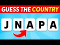Guess the Country by its Scrambled Name Country Quiz