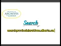 Accessing the Provincial Archives of Alberta s Online Database How to Search Tutorial