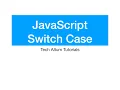 JavaScript Switch Case Switch statement in JS
