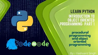 Python Object Oriented Programming Introduction to OOP in Python CodeMode