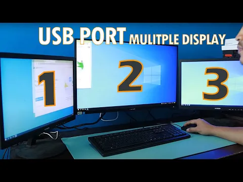 Download MP3 Extend Display to 3 monitors for Laptop and PC using USB port