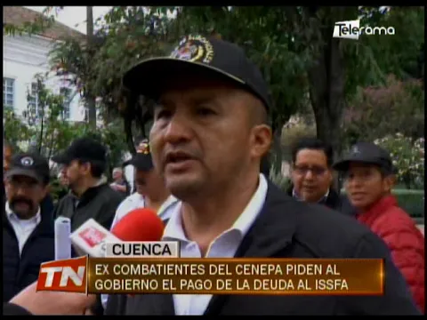 Ex combatientes del Cenepa piden al gobierno el pago de la deuda al ISSFA